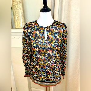 Reiss Ally Ditsy floral blouse woman’s size 2